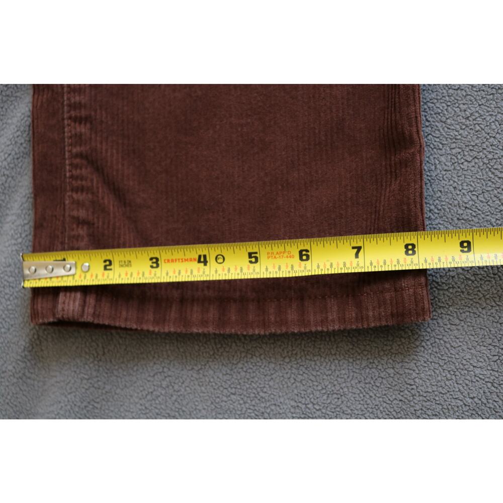 PACSUN Mens Medium Cargo Pants Brown Corduroy Loose Straight 7 pockets Boho - Picture 3 of 11